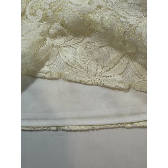 Kasper Lace Sleeveless Top in Cream Size M (034) - Picture 7 of 10
